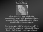 DİTİB Federal Kadın Birliği, Ece için taziye mesajı yayınladı