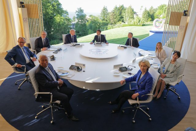 2026 G7 liderleri 2026 G7 toplantısında liderler ve Avrupa Birliği temsilcileri