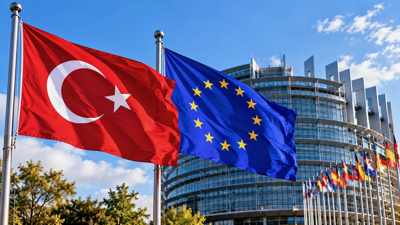 Türkiye ve Avrupa ilişkilerini temsil eden görsel