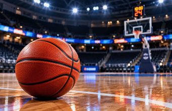 NBA ve FIBA, EuroLeague’in ret kararına rağmen Avrupa ligi planını sürdürüyor Basketbol topu ve potanın bulunduğu spor salonu