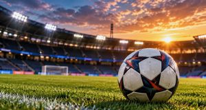 Trabzonspor, Samsunspor deplasmanında 3-0 kazandı Futbol topu ve stadyum ışıklarını gösteren temsili görsel